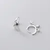 Hoop Earrings Real. 925 Sterling Silver Fine Jewelry Sea Star/ Freshwater Pearl /Shell Conch Ear-bone Piercing Tassel C-G6915