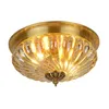 Takljus Europa retro koppardesign D30cm H17cm Crystal Light Luster Electropated Brass Bedroom Loft Lampceiling