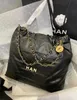 Luksusowe prawdziwe skórzane torby na zakupy crossbody klasyczne modne luksusowe projektanci TOTES Clutch ramię metalowe litery łańcucha torba plażowa