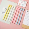 4pc Cute Little Mouse Gel Pen Creativo promozionale Corea Cancelleria Accessori per ufficio Materiale scolastico inchiostro nero