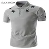 Men's Polos Geek Summer POLO Shirt Stars Printing Mode kortärmad tryckt ärm