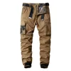 Pantalon homme pantalon militaire décontracté coton couleur unie Cargo hommes plein air Trekking voyage Multi poches travail 230206