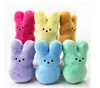 Fournitures de fête Lapin de Pâques Jouets Festifs 15 cm Jouets en peluche Enfants Bébé Joyeuses Pâques Lapin Poupées 6 Couleurs En Gros SN632