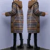 Trenchs pour femmes manteaux en laine rembourrée en coton vêtements d'hiver grande taille vêtements pour femmes Plaid laine Patchwork coton-Padde