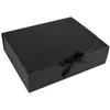 Geschenkpapier 5 teile / los 31 * 25 * 8 cm schwarzes kraftpapier groß mit band geburtstagsgeschenke verpackungsboxen hochzeitsdekoration liefert 0207