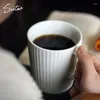 Tasses japonaises à la main de café en céramique à la main