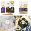 Обернуть 48шт/сумки Eid Mubarak Tags Ramadan Decorations Moon Primp