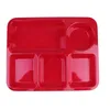 Plates Plastic Separating Dish Divided Compartments Plate Anti-fall Rice Tray Practical Tableware For Home