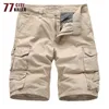 Mäns shorts New 2020 Summer Cargo Military Loose Short Pants Combat Outwear Multi-Pocket Solid Fit Army Tactical 30-38 Y2302