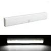 Luci notturne LED Cabinet Light IR Rilevatore di movimento a infrarossi Sensore Armadio Lampada 10 LED Armadio a induzione Step Bar Illuminazione