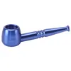 Smoking Pipe aluminum alloy smoke pot creative metal pipe multi-color removable cleaning bag pot