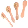 Face Cleansing Brush for Facial Exfoliation Natural Bristles Exfoliating Face Brushes for Dry Brushing with Wooden Handle FY3833