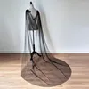 Wraps Black Bridal Cape Soft Tulle Appliced ​​Exquisite Wedding Cloak Custom Made Bride Bolero Wrap Jacket