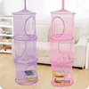 Storage Boxes Hanging Mesh Space Saver Bags Organizer 3 Self Toys Basket Foldable Portable & Practical