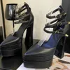 패션 드레스 신발 여자 Crystal Aevitas 더블 플랫폼 펌프 레이디 럭셔리 디자이너 Poindet Toe High Heel Sandal Genuine Leathine Silk Rhinestone Shoes 41 424804338