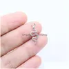 Charms Eruifa 20Pcs 20 8Mm Snake Zinc Alloy Jewelry Diy Pendant Women Girl Necklace Earring Bracelet 2 Colorscharms Drop Dhbiq