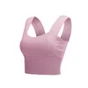 Yoga -outfit vrouwen brede riemen sport beha schokbestendig verzamel gevoede gym crop tops running fitness ondergoed actieve tank sportkleding