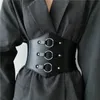 Cinture Cintura a corsetto largo Cintura elastica Taglie forti Cinture per donna Fascia alta elasticizzata di alta qualità Vita femminile Punk Goth Ceinture Femme G230207