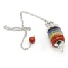 チャーム天然石7 chakra spirit men for men for men charm jewelryペンダントアクセサリーギフト18 5 cmcharm