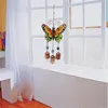 Promoção de estatuetas decorativas! Metal Butterfly pendurado no vento com sinos eólicos para mamãe ao ar livre jardim de jardim pátio decoração