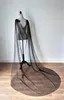 Wraps Black Bridal Cape Soft Tulle Appliced ​​Exquisite Wedding Cloak Custom Made Bride Bolero Wrap Jacket