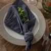 Noisette de table 5pcs serviettes de tissu nappes mouchoirs serviettes en lin servant le dîner de décoration de Noël restaurant mark place tissu