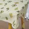 Tafel doek linnen katoenen tafelkleed print cactus rooster kanten huisomslag rechthoekige bureau wipe kerstdiner