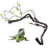 Reptile Supplies Plants Plastic Jungle Vines Branches Terrarium Plant for Bearded Dragon Lizard Gecko Snake Tank Habitat Decor 230208