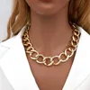 Pendant Necklaces Plicing Necklace Chain Punk Tyle Hort Thick Chain Clavicle Chain G230206