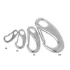 Climbing Boat Marine Stainless Steel Egg Shape Spring Snap Hook Clip Quick Link Carabiner Cords Slings And Webbing1