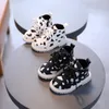 Laarzen mode kinderen winter spikkel herfst babymeisjes jongens leren schoenen peuter veter waterdichte zip enkel