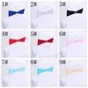 Bowknot Sashes Band Weddings 탄력 의자가있는 의자 덮개 호텔 연회 생일 파티 좌석 좌석 등 장식 BH6875 TYJ