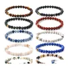 P￤rlstr￤ngar 6mm tiger eye agate ametyst turkois rep p￤rlstav armband f￶r kvinnor m￤n l￤ker handgjorda naturliga stenar elastiska yo dh1b2