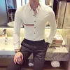 Mens Casual Shirts Brand Clothing Male Spring High Quality Long Sleeve ShirtsMens Slim Fit lapel Leisure ShirtsFashion Tops Plus Size S3XL 230208