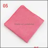 مناديل نقية اللون hankerchiefs 15colors القطن جيب مربع منديل Kerchief MoCK