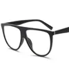 Solglasögon Färdig optiska myopiaglasögon för kvinnor -1 -2 -6 retro anti blå ljus svart transparenta datorglasögon platt topsunglasses