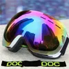 Utomhus Eyewear POC -märke Ski Goggles Män Kvinnor Winter Anti Fog Snow Glass med gratis mask dubbellager UV400 snowboard 230208