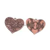 Charms 2 Pcs 53X58X2Mm Heart Tibetan Style Alloy Big Pendants Flower Pattern For Diy Necklaces Jewelry Making Supplies Drop De Dhnht