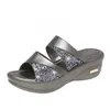 Tofflor nya damer sommar 2022 tofflor damer flash pu kilskor damer casual slingback sandaler bekväma tjocka sulor r230208