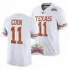 Ricky Williams Texas Longhorns College voetbalshirt Alamo Bowl Jonathon Brooks Bijan Robinson Xavier Worthy Roschon Johnson Anthony Cook Hudson Card Jerseys