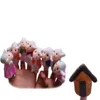 10pcs/ Set Finger Puppets Fairy Tale Wolf i Seven Little Goats Doll Baby Child Opowiadanie wczesnego dzieciństwa zabawki edukacyjne