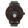 Wristwatches Creative Asian Pear Wooden Men Real Solid Natural Wood Watches Rosewood Male Turntable Compass Wristwatch Clock