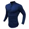 Chemises habillées pour hommes Printemps Automne Mode Chemise à manches longues Hommes Super Slim Fit Classique Turn-Down Simple Boutonnage Casual Travail d'affaires