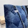 Shopping bag cowboy chains Bags totes 2023 Luxury Designer Brand Fashion Shoulder Handbags Quality Women Thread Flap Bag Clutch Cross body totes Artwork wallets