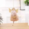 Dekoracje świąteczne Wysokość dekoracji wisiorek Plush Angel Wings Love Hanging Doll Ornament Prezent