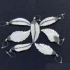 Charms Exquisite Leafed Shell Charm Hanger Natuurlijk zoet water Wit gebruikt Fordiy Handmade mode -sieraden Accessoriesscharm Dhk1e