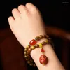 Bangle Gold Silk Nan Water Drop Beads DIY och Jade Matching Armband Men's Women's Stationery Ornament Rosary