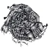 Шарфы араб Кеффиех Мужчины Зимние военные тактические ветроизоталенные шарф черно -белый хлопковой мусульманский хиджаб Шемаг площадь