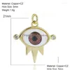 Charms colorf Oneeye pendente de jóias diy fabricação de bracelete Brincho de colar Acessórios Devils Eye Classic Material Material Co DHWCQ