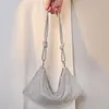 Totes Bag 2022 New Handmade All Water Diamond Dinner Bag Party Banquet One Shoulder Hand Armpit Women rhinestones bags handbags 230208